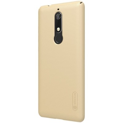 Nokia 5.1 (2018) Frosted Shield auksinis plastikinis dėklas / Priedai.lt