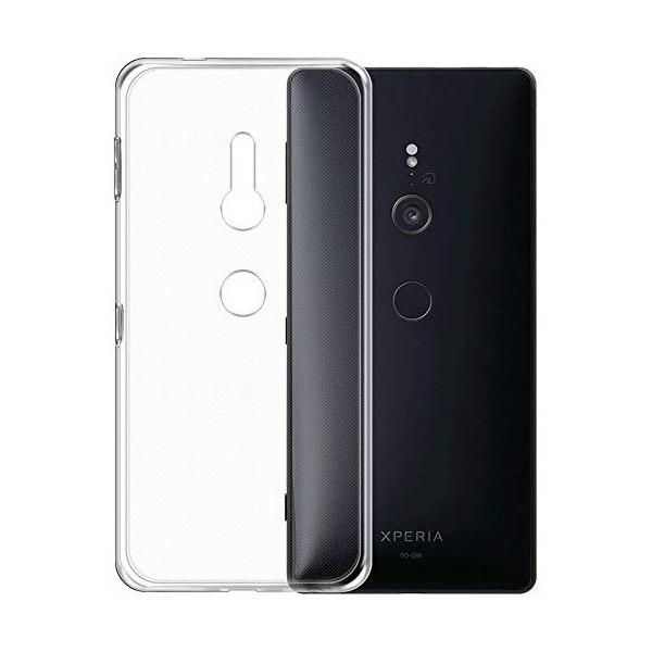 Kõva silikoon (TPU) kaaned - läbipaistev (Xperia XZ3)