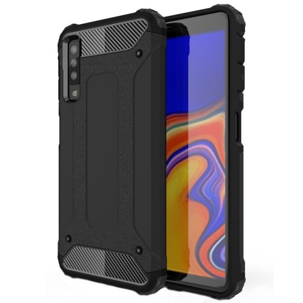 Tugevdatud turvalisus kaaned - must (Galaxy A7 2018)