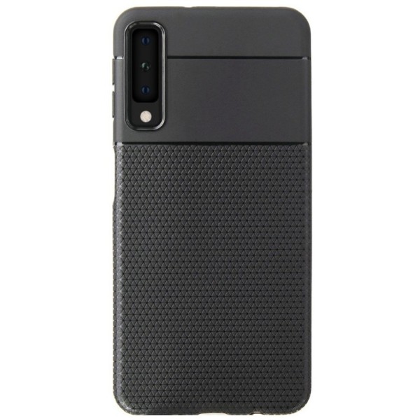 „Pattern“ Kõva silikoon (TPU) kaaned - must (Galaxy A7 2018)