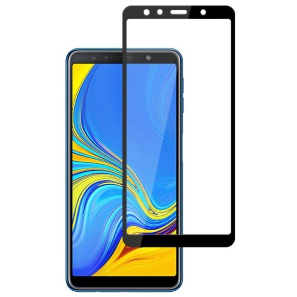 „Mofi“ Tempered Glass kaitsev ekraaniklaas 0.26 mm - must (Galaxy A7 2018)
