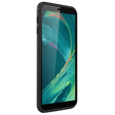 Samsung Galaxy J4+ „Carbon“ kieto silikono TPU juodas dėklas - nugarėlė / Priedai.lt