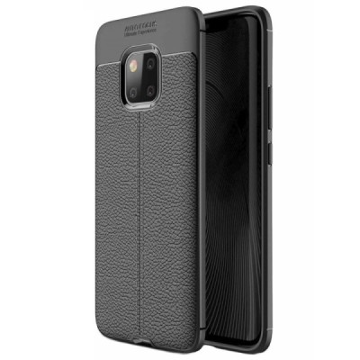 Huawei Mate 20 Pro „FOCUS“ kieto silikono TPU juodas dėklas - nugarėlė / Priedai.lt