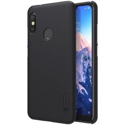 Xiaomi Redmi 6 Pro (Mi A2 Lite) Nillkin Frosted Shield juodas plastikinis dėklas / Priedai.lt