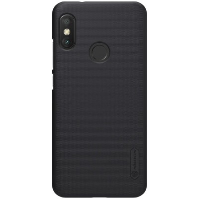 Xiaomi Redmi 6 Pro (Mi A2 Lite) Nillkin Frosted Shield juodas plastikinis dėklas / Priedai.lt