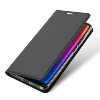 „Dux Ducis“ Skin serijos Xiaomi Redmi 6 Pro (Mi A2 Lite) juodas odinis atverčiamas dėklas / Priedai.lt