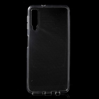 Samsung Galaxy A7 2018 kieto silikono TPU skaidrus dėklas - nugarėlė / Priedai.lt