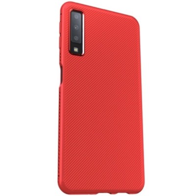 Samsung Galaxy A7 (2018) „Lenuo“ kieto silikono TPU raudonas dėklas - nugarėlė / Priedai.lt