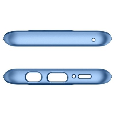 „Spigen“ Thin Fit 360 plastikinis Samsung Galaxy S9 (G960) mėlynas dėklas - nugarėlė + apsauginis ekrano stiklas / Priedai.lt
