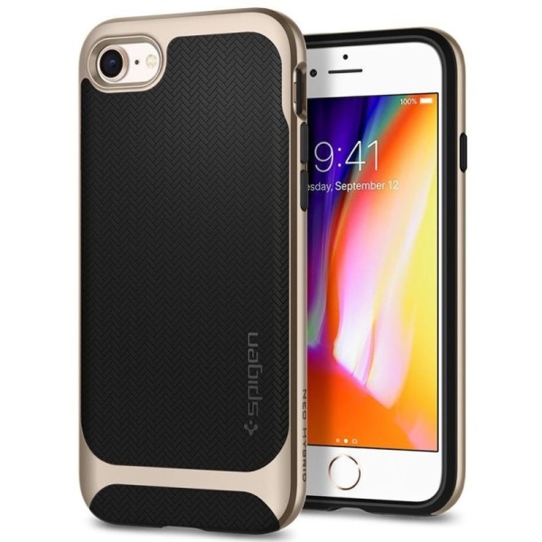 „Spigen“ Neo Hybrid Herringbone kaaned - kuldne (iPhone 7 / 8 / SE 2020 / SE 2022)