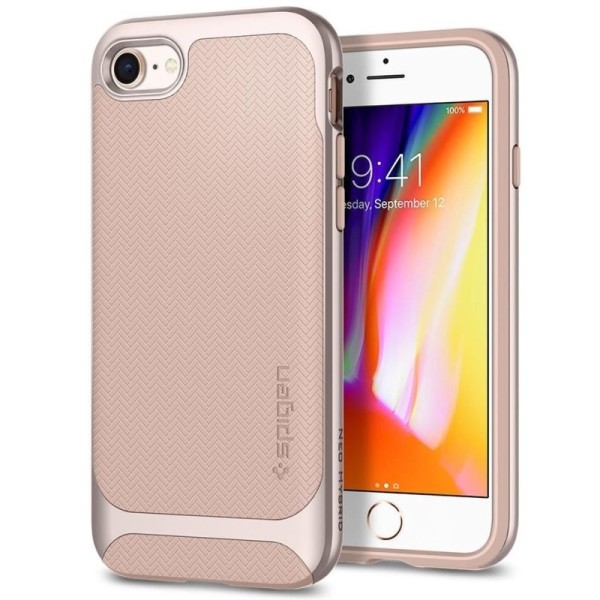 „Spigen“ Neo Hybrid Herringbone kaaned - roosa (iPhone 7 / 8 / SE 2020 / SE 2022)