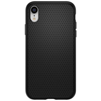 „Spigen“ Liquid Air Apple iPhone Xr juodas kieto silikono dėklas / Priedai.lt
