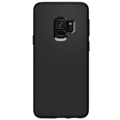 „Spigen“ Liquid Air Samsung Galaxy S9 (G960) juodas kieto silikono dėklas / Priedai.lt