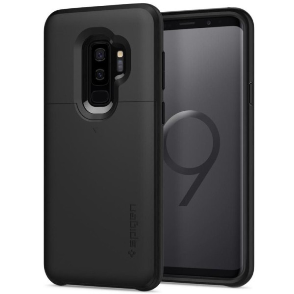 „Spigen“ Slim Armor CS kaaned - must (Galaxy S9+)