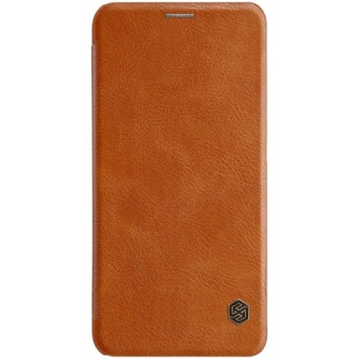Prabangus „Nillkin“ Qin serijos rudas odinis atverčiamas Xiaomi Mi 8 dėklas / Priedai.lt