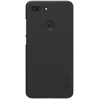 Xiaomi Mi 8 Lite Nillkin Frosted Shield juodas plastikinis dėklas / Priedai.lt