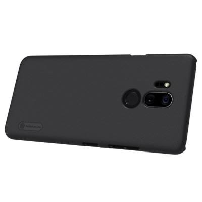 LG G7 ThinQ Nillkin Frosted Shield juodas plastikinis dėklas / Priedai.lt