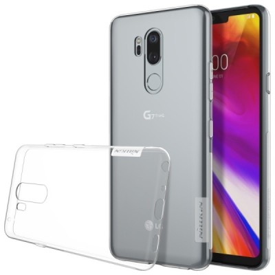 LG G7 ThinQ Nillkin Nature plonas skaidrus (permatomas) silikoninis TPU bespalvis dėklas / Priedai.lt