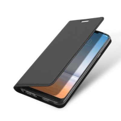 „Dux Ducis“ Skin serijos LG G7 ThinQ juodas odinis atverčiamas dėklas / Priedai.lt