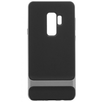 „Rock“ Royce sustiprintos apsaugos Samsung Galaxy S9+ (G965) juodas pilkos spalvos apvadais kieto silikono (TPU) ir plastiko dėk