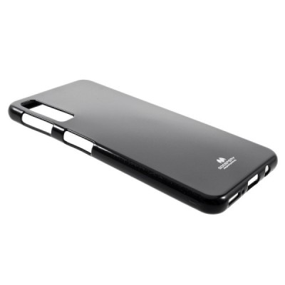 Samsung Galaxy A7 2018 (A750) Mercury juodas kieto silikono (TPU) dėklas / Priedai.lt