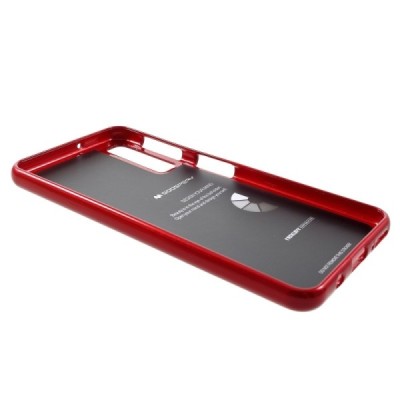 Samsung Galaxy A7 2018 (A750) Mercury raudonas kieto silikono (TPU) dėklas / Priedai.lt