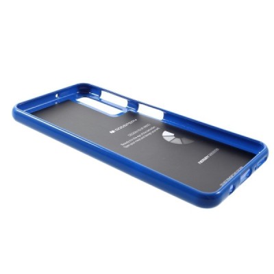 Samsung Galaxy A7 2018 (A750) Mercury tamsiai mėlynas kieto silikono (TPU) dėklas / Priedai.lt