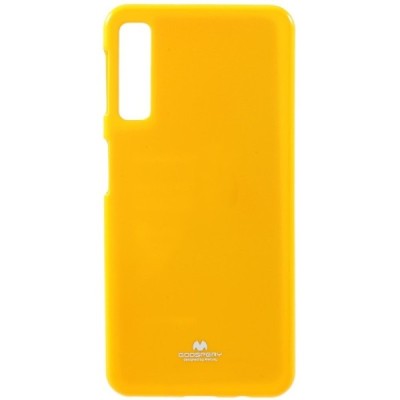 Samsung Galaxy A7 2018 (A750) Mercury geltonas kieto silikono (TPU) dėklas / Priedai.lt