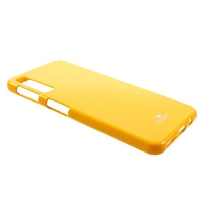Samsung Galaxy A7 2018 (A750) Mercury geltonas kieto silikono (TPU) dėklas / Priedai.lt