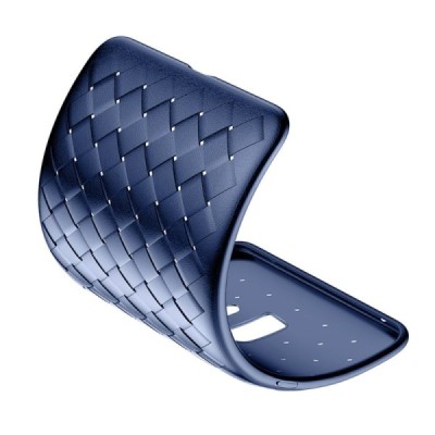 „Baseus“ Weaving Samsung Galaxy S9+ (G965) mėlynas kieto silikono dėklas / Priedai.lt