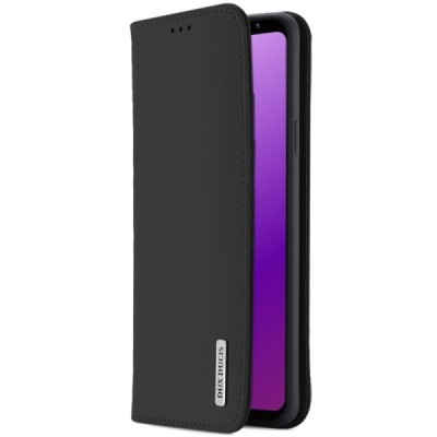„Dux Ducis“ Wish serijos Samsung Galaxy S9 (G960) juodas odinis atverčiamas dėklas / Priedai.lt