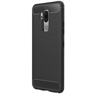 LG G7 ThinQ (G710EM) kieto silikono TPU juodas dėklas - nugarėlė / Priedai.lt