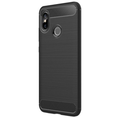 Xiaomi Mi 8 kieto silikono TPU juodas dėklas - nugarėlė / Priedai.lt
