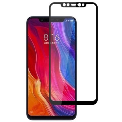 Huawei Honor 7C „Mofi“ 9H Tempered Glass sustiprintos apsaugos juodas pilnai dengiantis apsauginis ekrano stiklas 0,26 mm / Prie