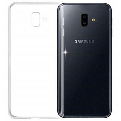 Samsung Galaxy J6+ 2018 (J610) skaidrus (permatomas) kieto silikono TPU ploniausias pasaulyje dėklas / Priedai.lt