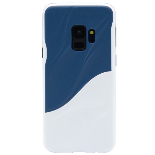 „3D“ Wave Pattern kaaned - sinine / valge (Galaxy S9)