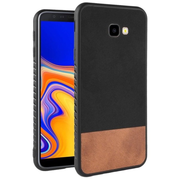 „Bi-Color“ Splicing kaaned - pruun / must (Galaxy J4+)