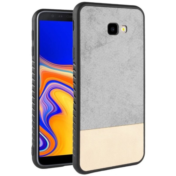 „Bi-Color“ Splicing kaaned - hall / Beež värv (Galaxy J4+)