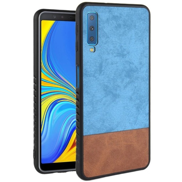 „Bi-Color“ Splicing kaaned - pruun / sinine (Galaxy A7 2018)