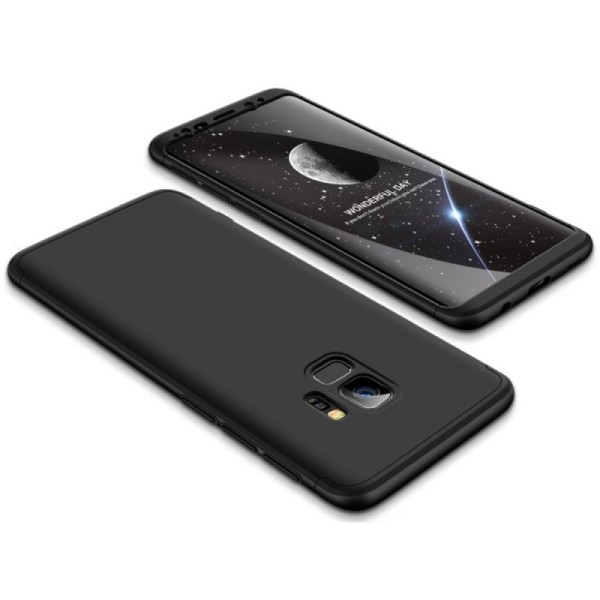 Thin Fit 360“ plastikust kaaned - must (Galaxy S9)