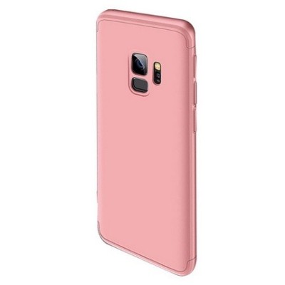 „Thin Fit 360“ plastikinis Samsung Galaxy S9 (G960F) rožinis dėklas / Priedai.lt