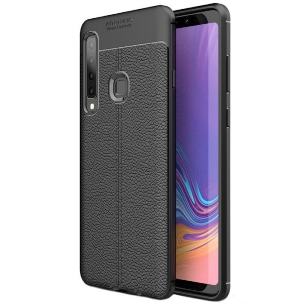 „FOCUS“ Kõva silikoon (TPU) kaaned - must (Galaxy A9 2018)