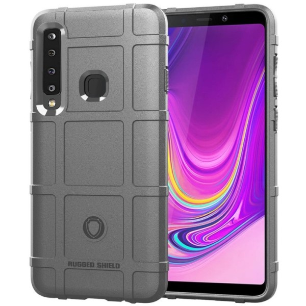 „Square“ Grid Kõva silikoon (TPU) kaaned - hall (Galaxy A9 2018)