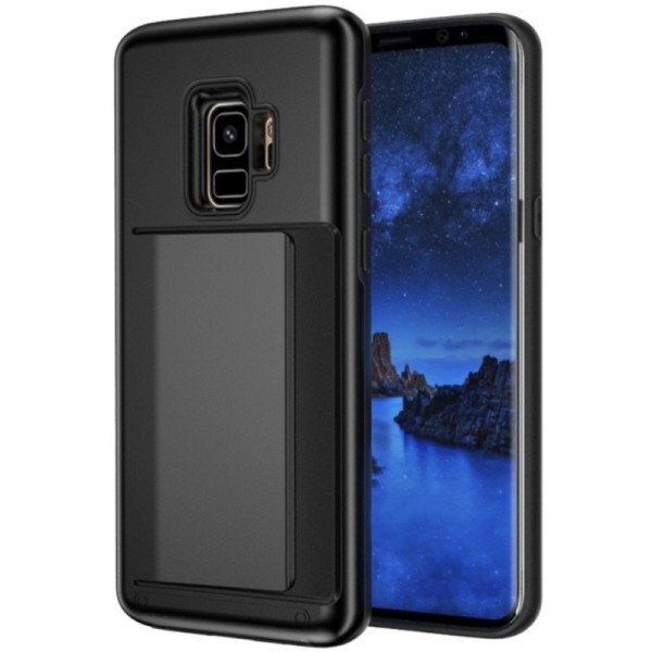 „Combo“ Card Holder kaaned - must (Galaxy S9)