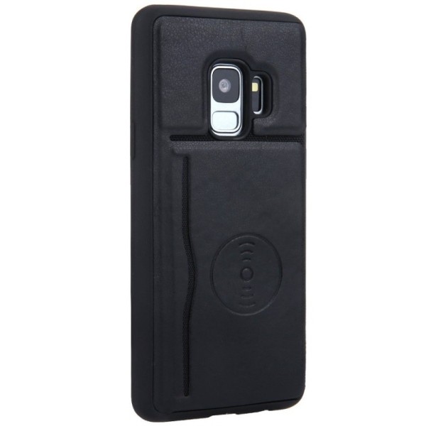 „Kickstand“ Card Holder kaaned - must (Galaxy S9)