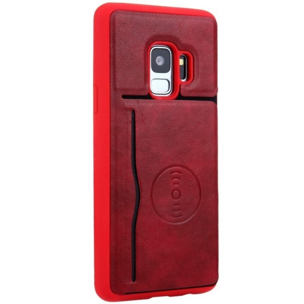 „Kickstand“ Card Holder kaaned - punane (Galaxy S9)