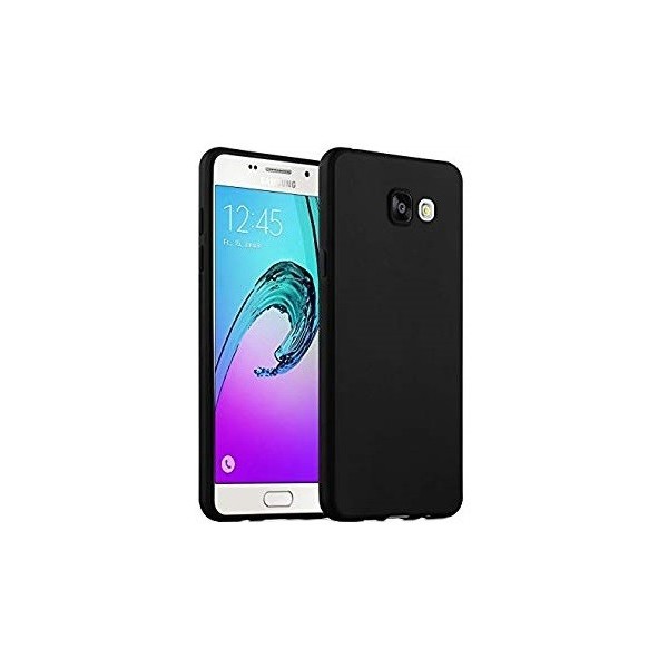 Kõva silikoon (TPU) matt kaaned - must (Galaxy A5 2016)