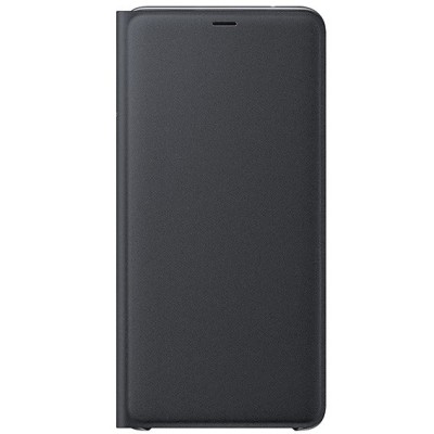 Samsung Galaxy A9 2018 (A9 Star Pro) originalus Wallet Cover atverčiamas juodas odinis dėklas - piniginė / Priedai.lt