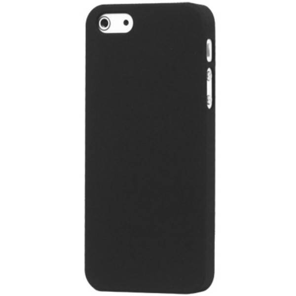 Klassikaline matt plastikust kaaned - must (iPhone 5 / 5S / SE 2016)
