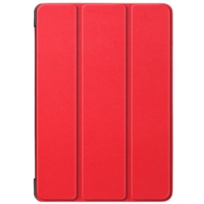Lenovo Tab P10 (TB-X705F) atverčiamas raudonas odinis dėklas (sulankstomas) / Priedai.lt